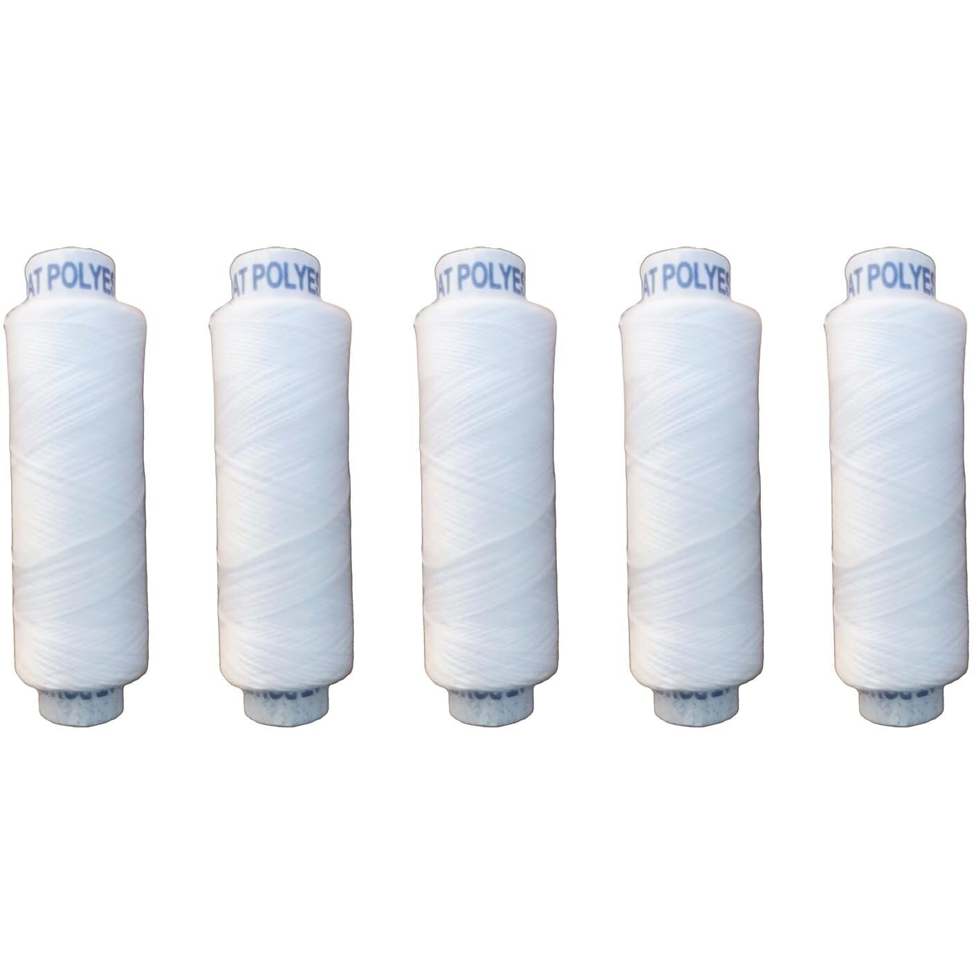 Shop & Shoppee 100% Polyester Sewing Threads 100 Tubes(300 M Each) For Sewing, Tailoring, Machine And Hand Stitching Spools Thread (300 M, Pack Of 100, White)