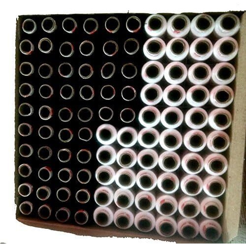 Shop & Shoppee 100% Polyester Sewing Threads 100 Tubes(300 M Each) For Tailoring, Machine And Hand Stitching Spools Thread (300 M, Pack Of 50 - Black & 50 - White Tubes)