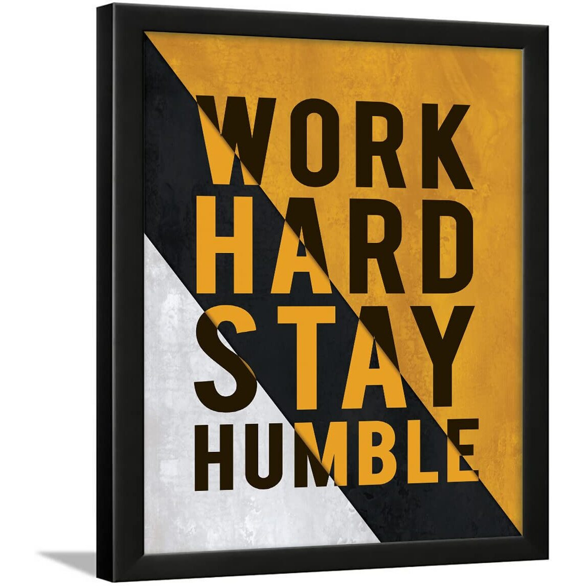 Chaka Chaundh - Hard Work Quotes Wall Frames - Hard Work Motivational Posters With Frame - Motivational Quotes Wall Framed Posters - (13.6 X 10.6 Inches)