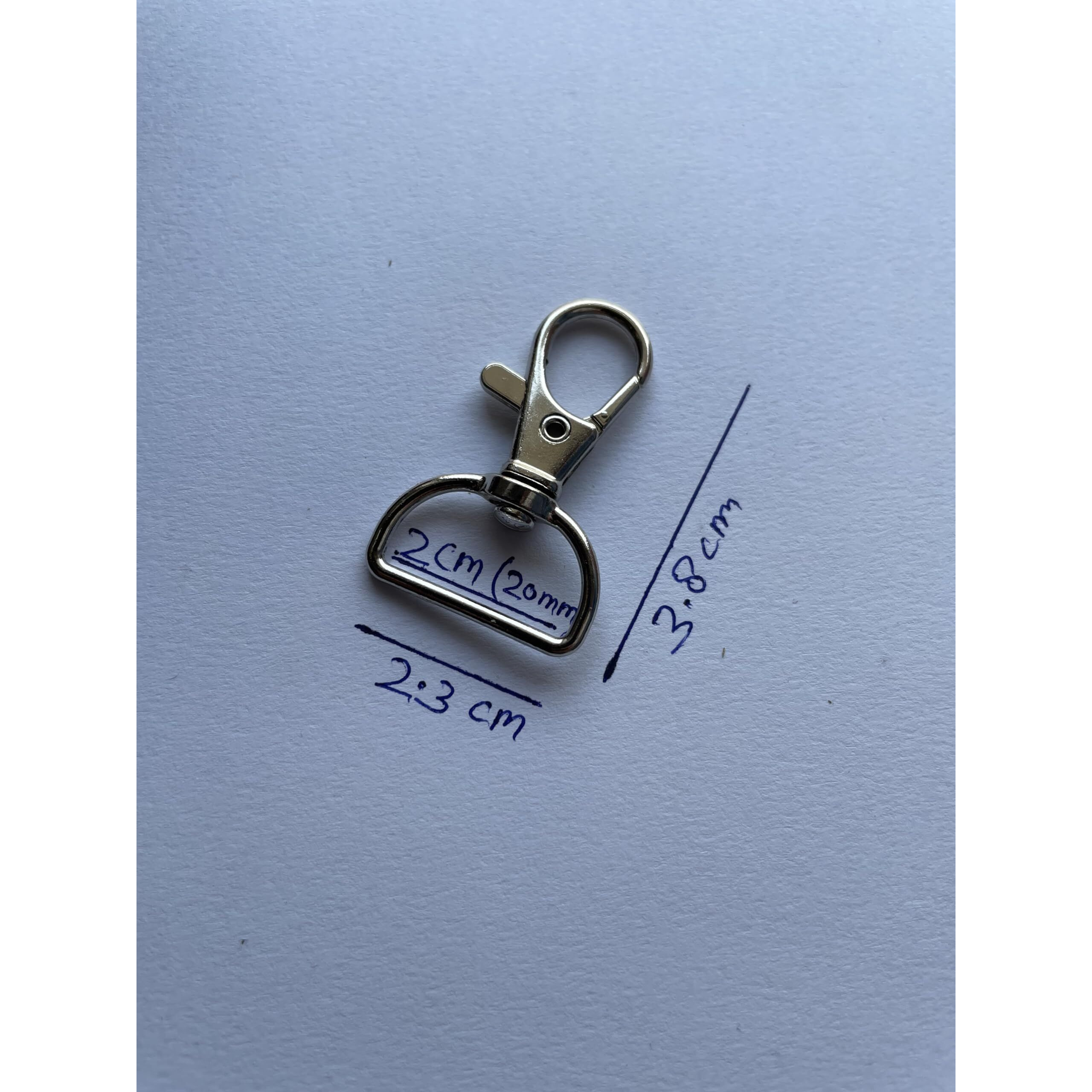 Wristid Premium Metal Lobster Claw Clasps - Wide 3/4 Inch D Ring 360 Swivel Trigger Snap Hooks For Lanyards Keychain And More On Amazon (25)