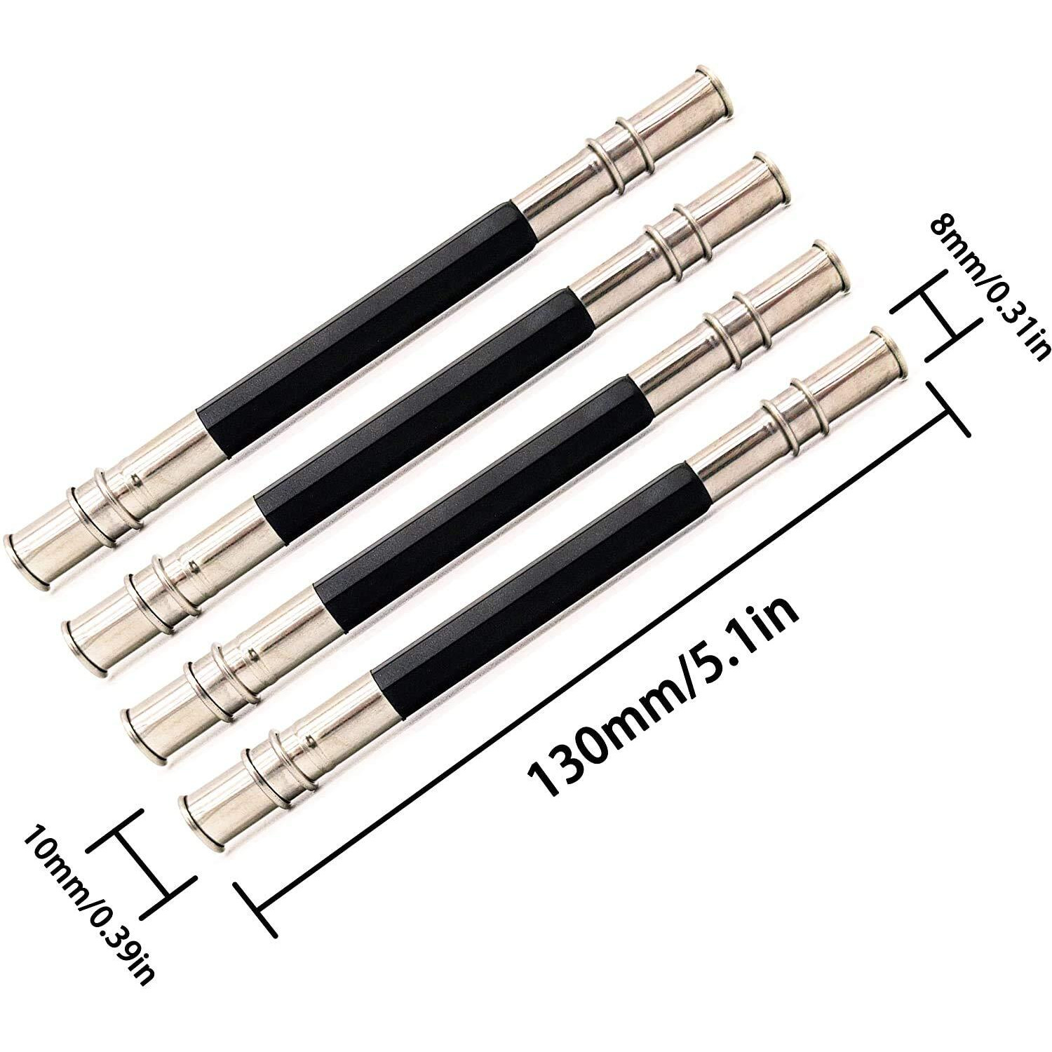 Artbee 5 Pcs Pencil Extenders, Adjustable Dual Head Art Pencil Lengthener