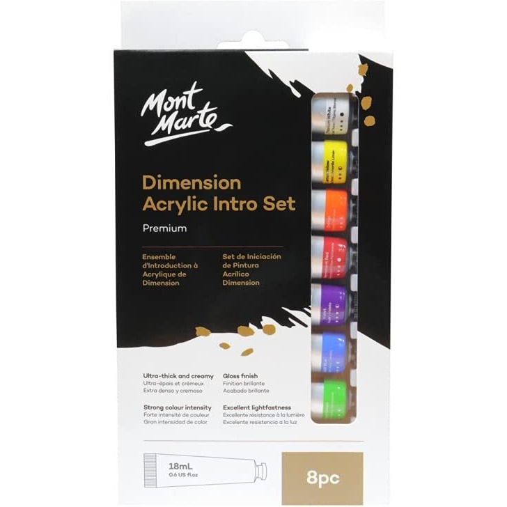 Mont Marte Dimension Acrylic Set -8 Colours