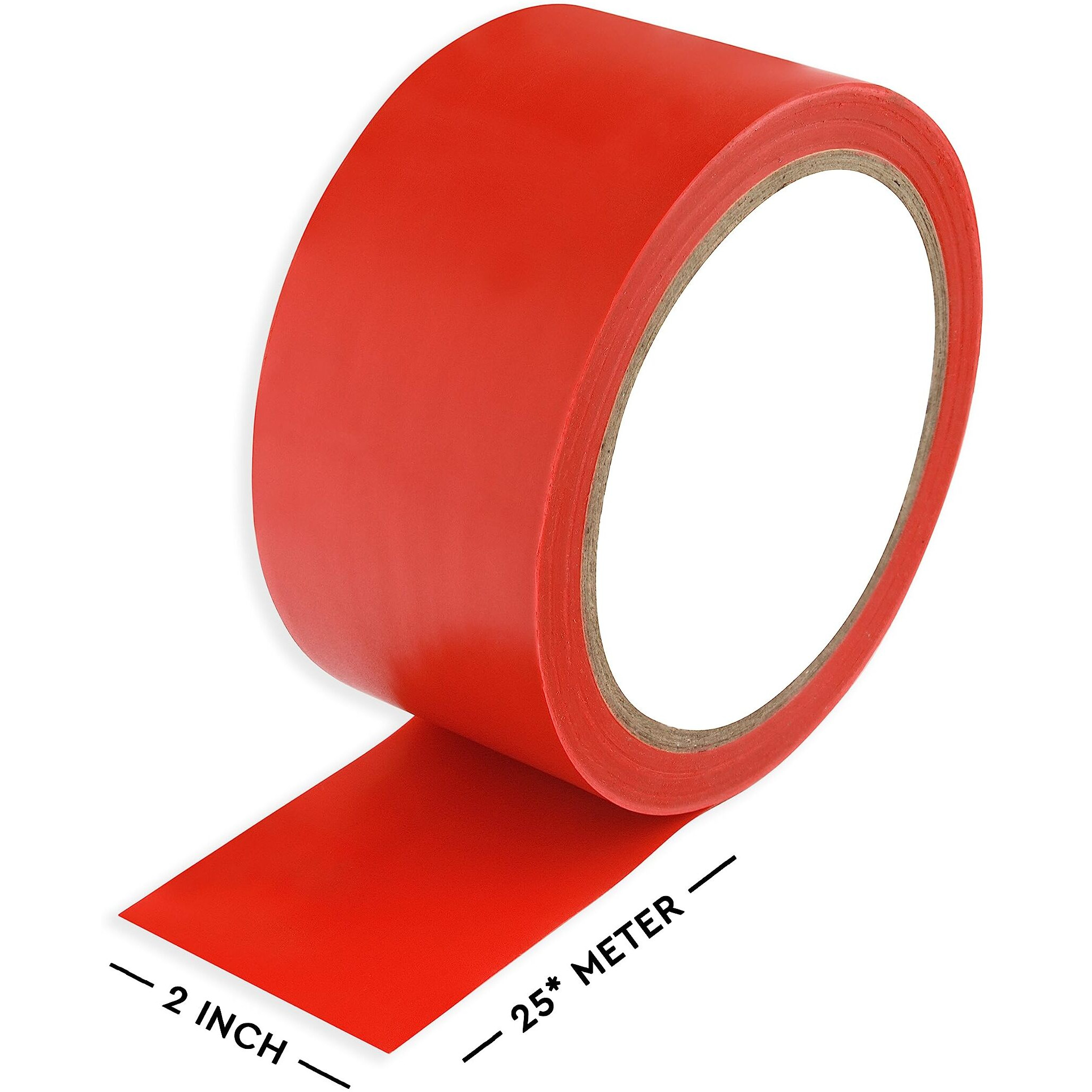 Tree Maison Coronating Homes Vastu Red - Yellow Tape | Size - 2 Inch (48 Mm) Approx | Length- 20 Meter (Approx) | Vastu Tape Remedy For Toilet | Vastu Tape For Main Door Entrance | Pack Of 2