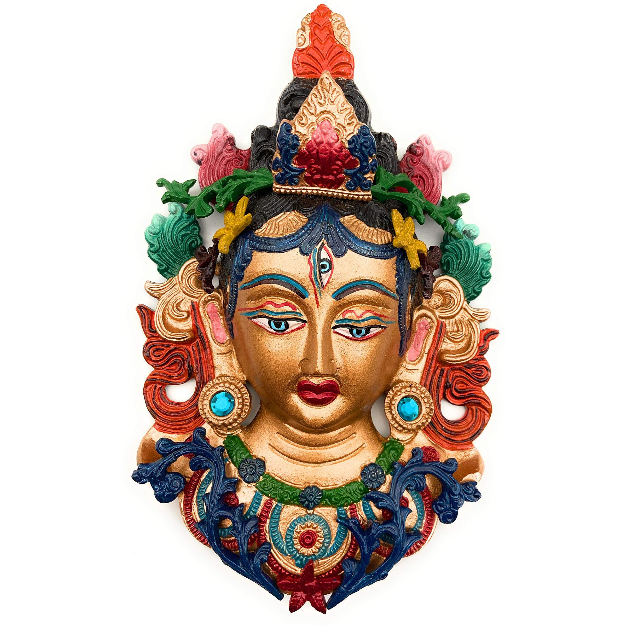 Bhunes Durga Face,Gold, 12 Inch, 1 Piece