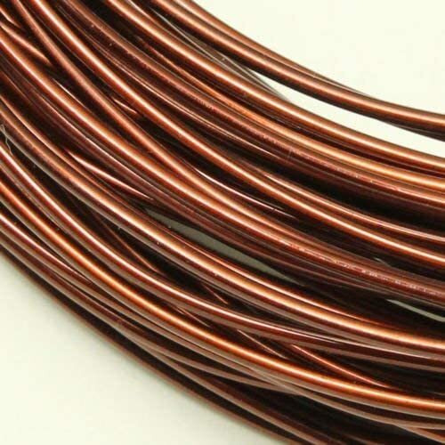 Atar Insulated Copper Wire For Jewellery Making || Metal Wire For Crafts || Copper Wire For Decoration Jewellery Wire | Colour - Golden Brown (10 Meter, 20 Gauge (0.8 Mm))