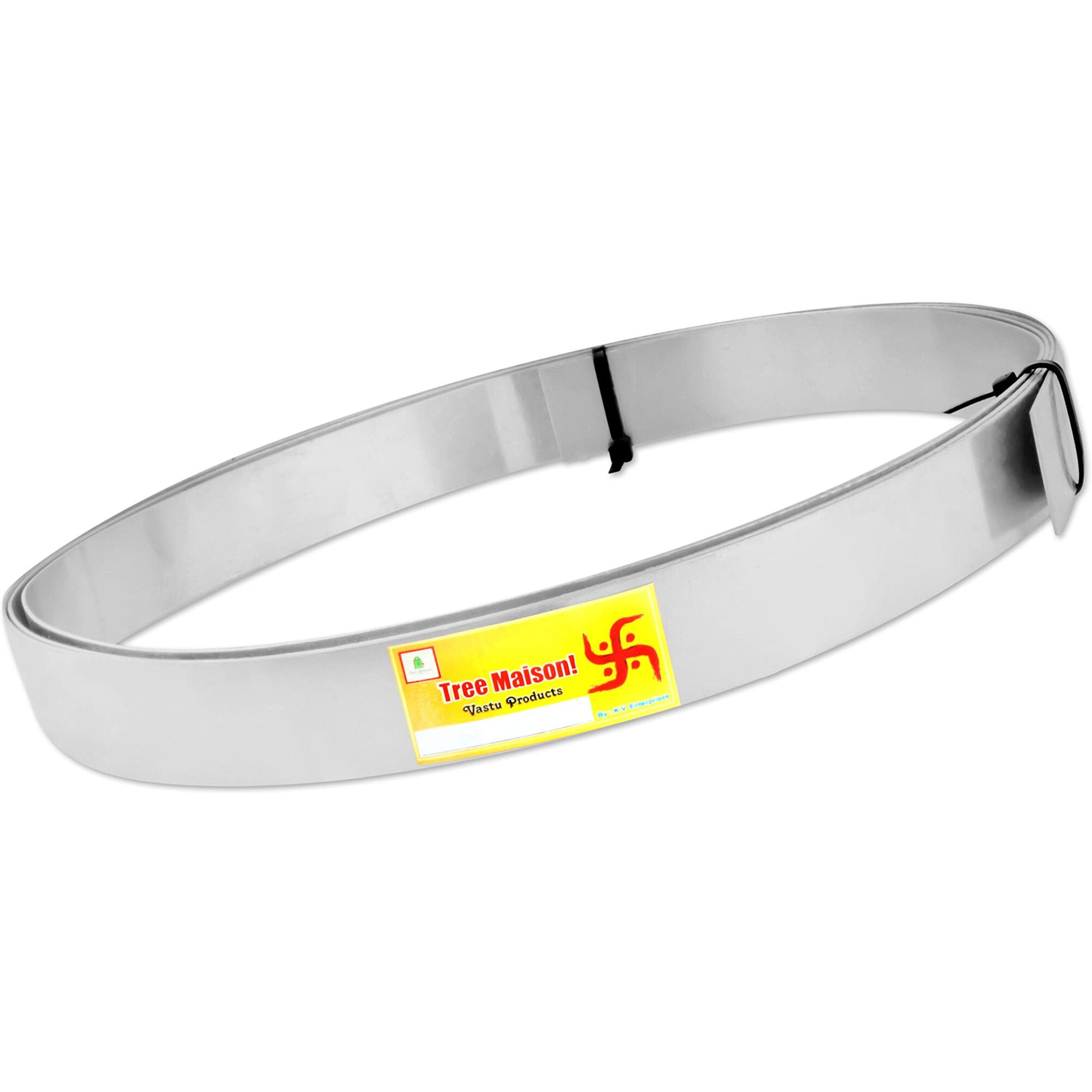 Tree Maison Coronating Homes Stainless Steel Strip | 1 Inch | Pack Of 1 | Steel Strip For Vastu | Vastu Strip Remedy | Width-25Mm, Thickness-1 Mm, Length-8 Feet Approx