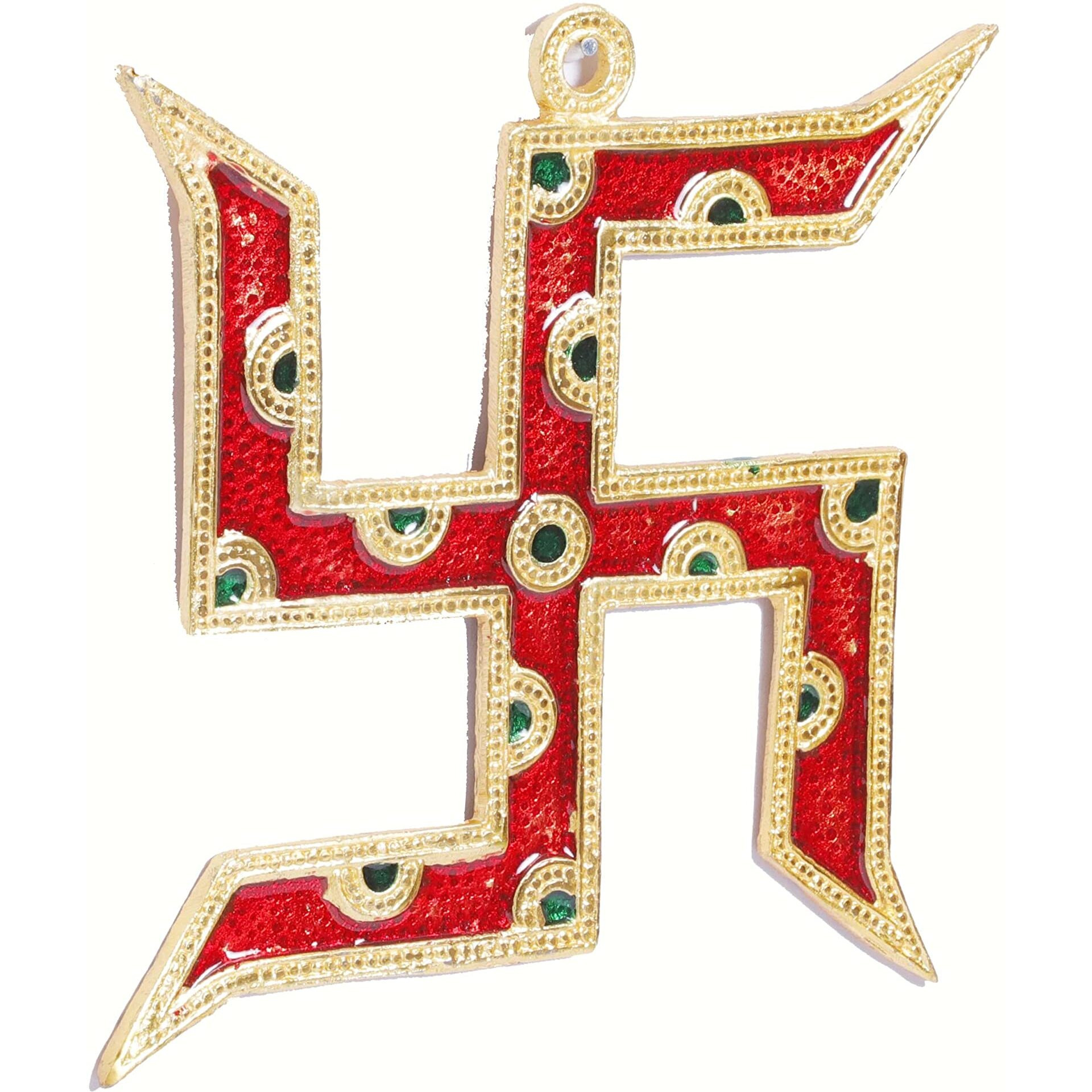 Kridaykraft Metal Wall Hanging Swastik Vastu For Home Office Wall Dcor Decorative Showpiece Item Wall Sculpture Modern Wall Art For Decoration & Gifting Purpose