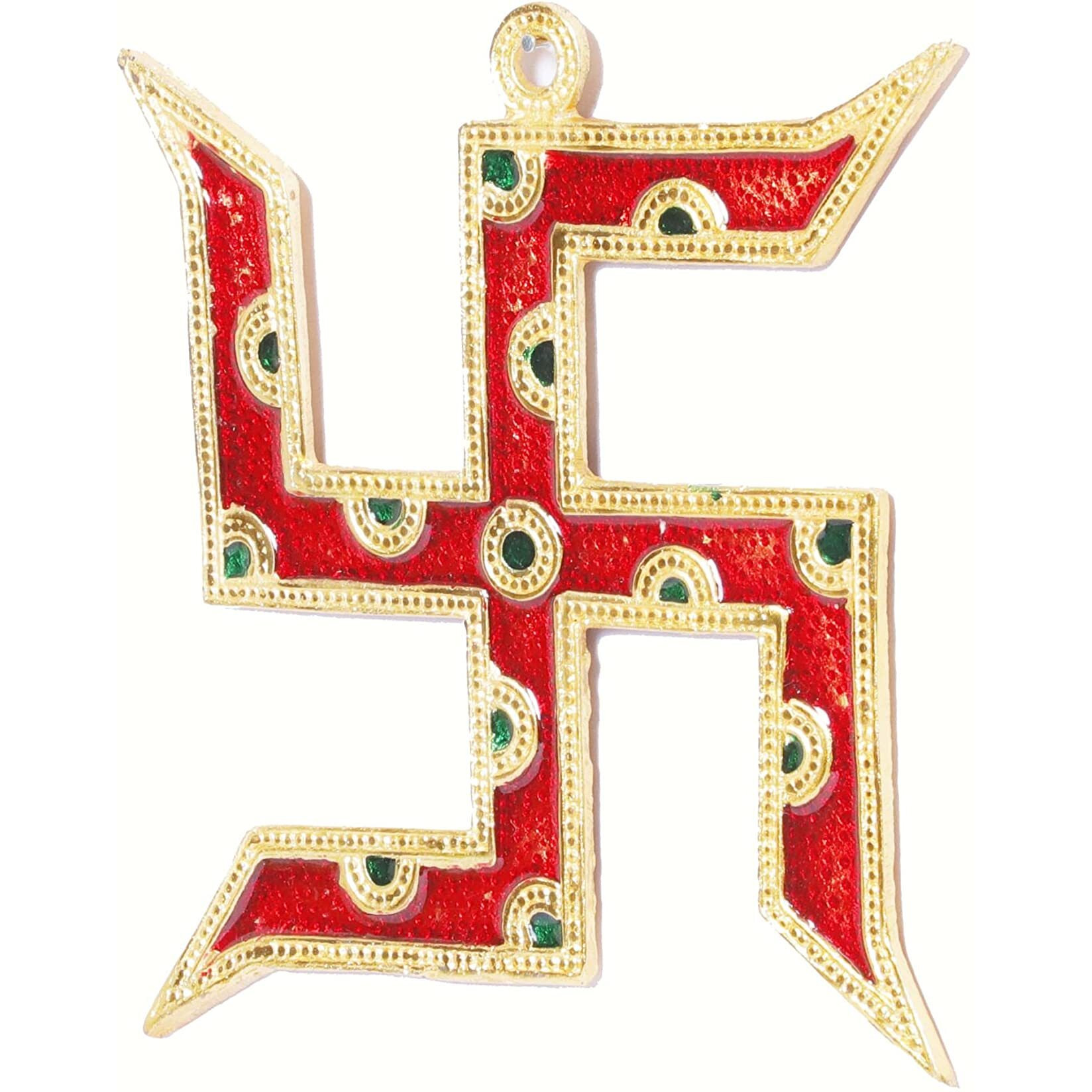 Kridaykraft Metal Wall Hanging Swastik Vastu For Home Office Wall Dcor Decorative Showpiece Item Wall Sculpture Modern Wall Art For Decoration & Gifting Purpose