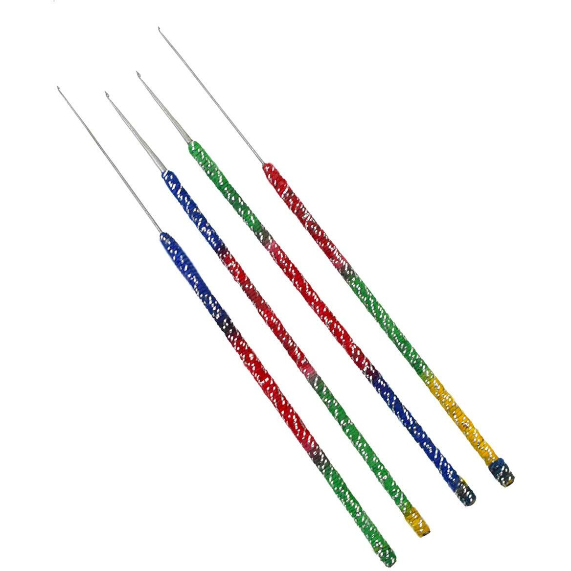 Embroiderymaterial Aari Needle Set And Round Embroidery Hoop Combo (4 Needle Set, 6 Different Sizes Hoop)