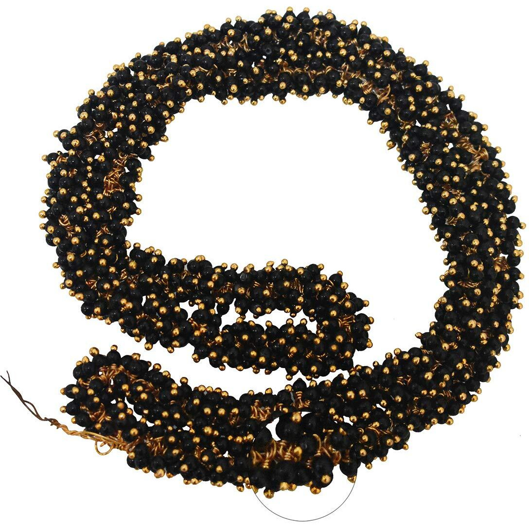 Embroiderymaterial 3Mm Black Loreal Charm Pearls Small Beads For Jewellery Making, Embroidery Work, Bracelet, Craft, Bag, Diy (1300 Pieces)