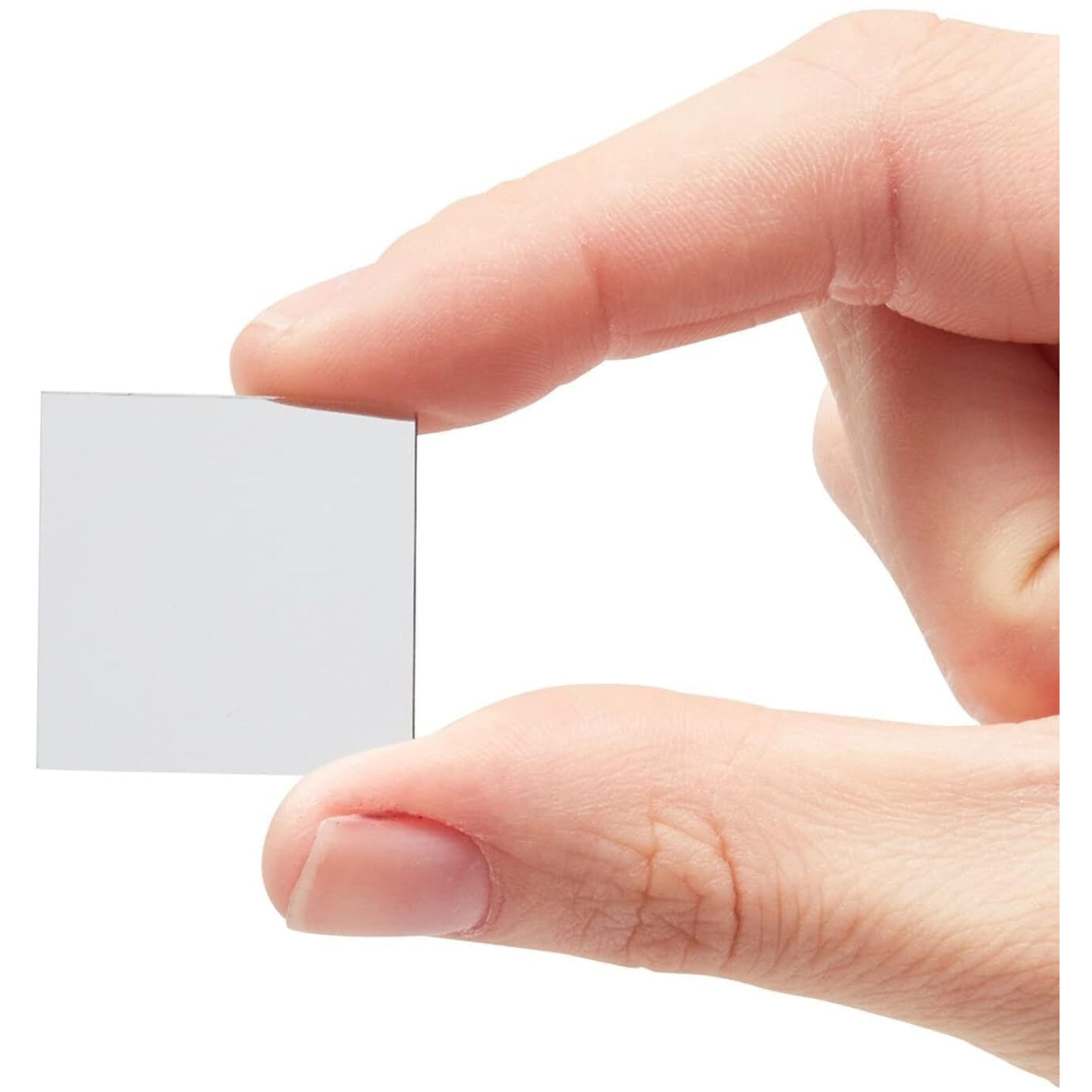 Nnj Group 1 Inch Square Shape Mirror For Lippan Art. Jewellery Making,Other Craft Work (50 Pieces) Free Fabric Glue (50, 1X1 Inch)