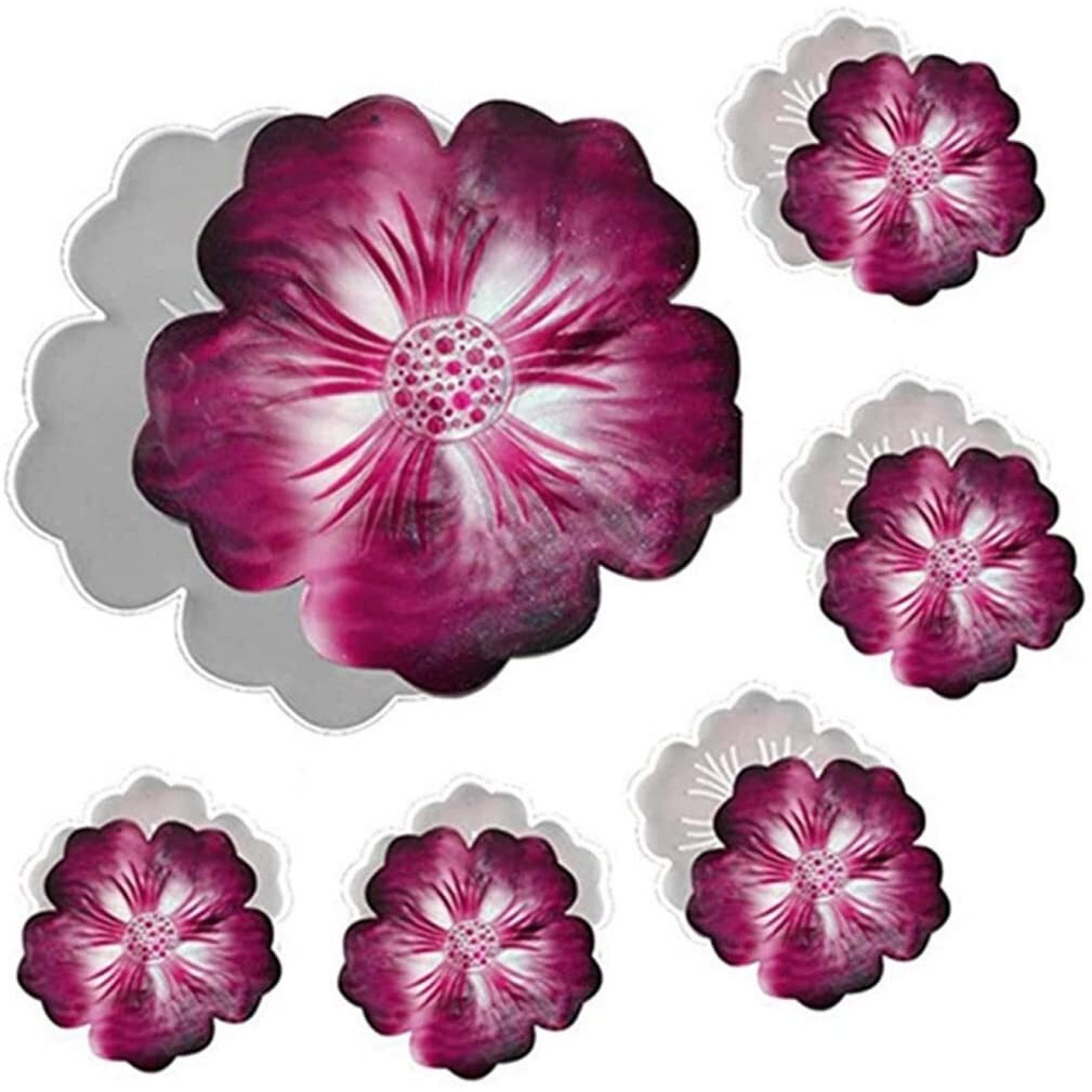 The Art Box Flower Coaster Resin Molds, 1 Pcs Large Petal Tray Mold & 5 Pcs Small Flower Shape Coaster Molds For Resin Casting Diy Crafts Cup Mats Serving Plate Table Wine Tray Home Decoration