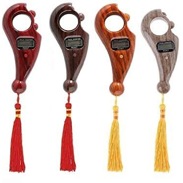 Fancyku Plastic Beads Portable Rotating Digital Finger Counter For Pooja Meditation Prayer Japa Mala (Multicolor) (Pack Of 1)