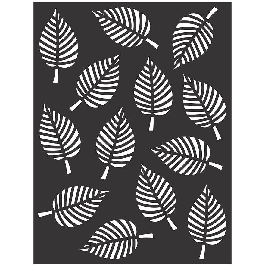 Little Birdie- Stencil Leaf | 7.3 X 9.7 Inch