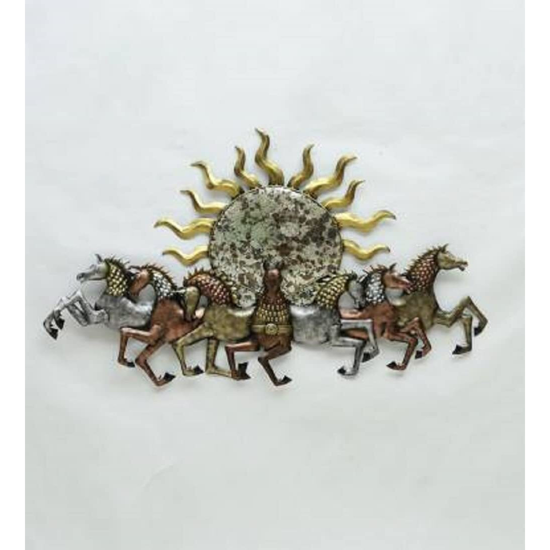 Decore Basket Sun Time For Home Decoration Size 21 * 2 * 21 | Decoratvie Item For Living Room,Dining Room,Bedroom,Home,Office,Caf And For Gift Purpose, Color(Gold)