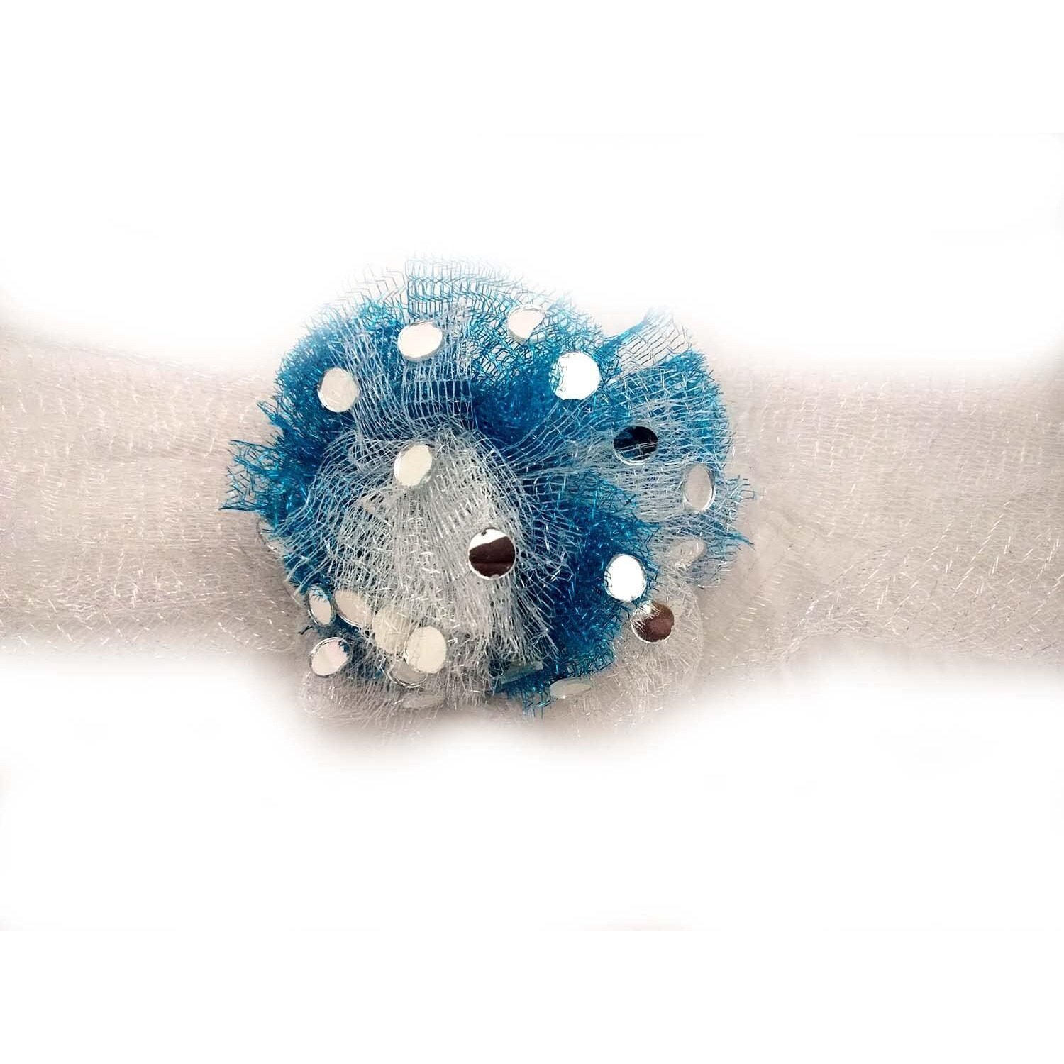 Mesh Net For Bouquet Decor, Gift Wrapping, Red (Blue Color, 5Mtr Length)