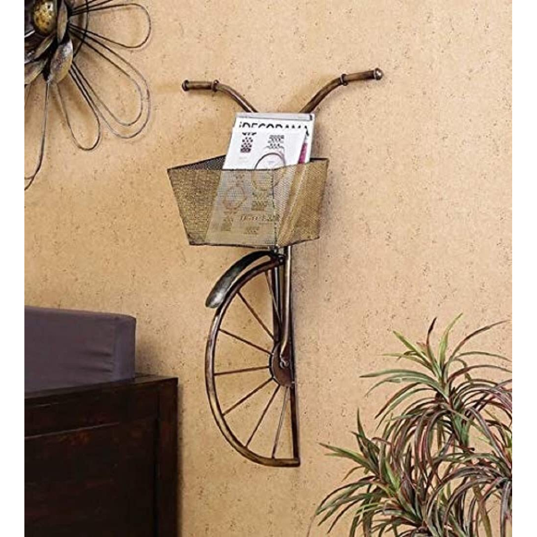 Decore Basket Led 2 Bird Tree Wall Decor (47 * 02 * 32 In) | Decoratvie Item For Living Room,Dining Room,Bedroom,Home,Office,Caf And For Gift Purpose, Color(Multicolorcolour)