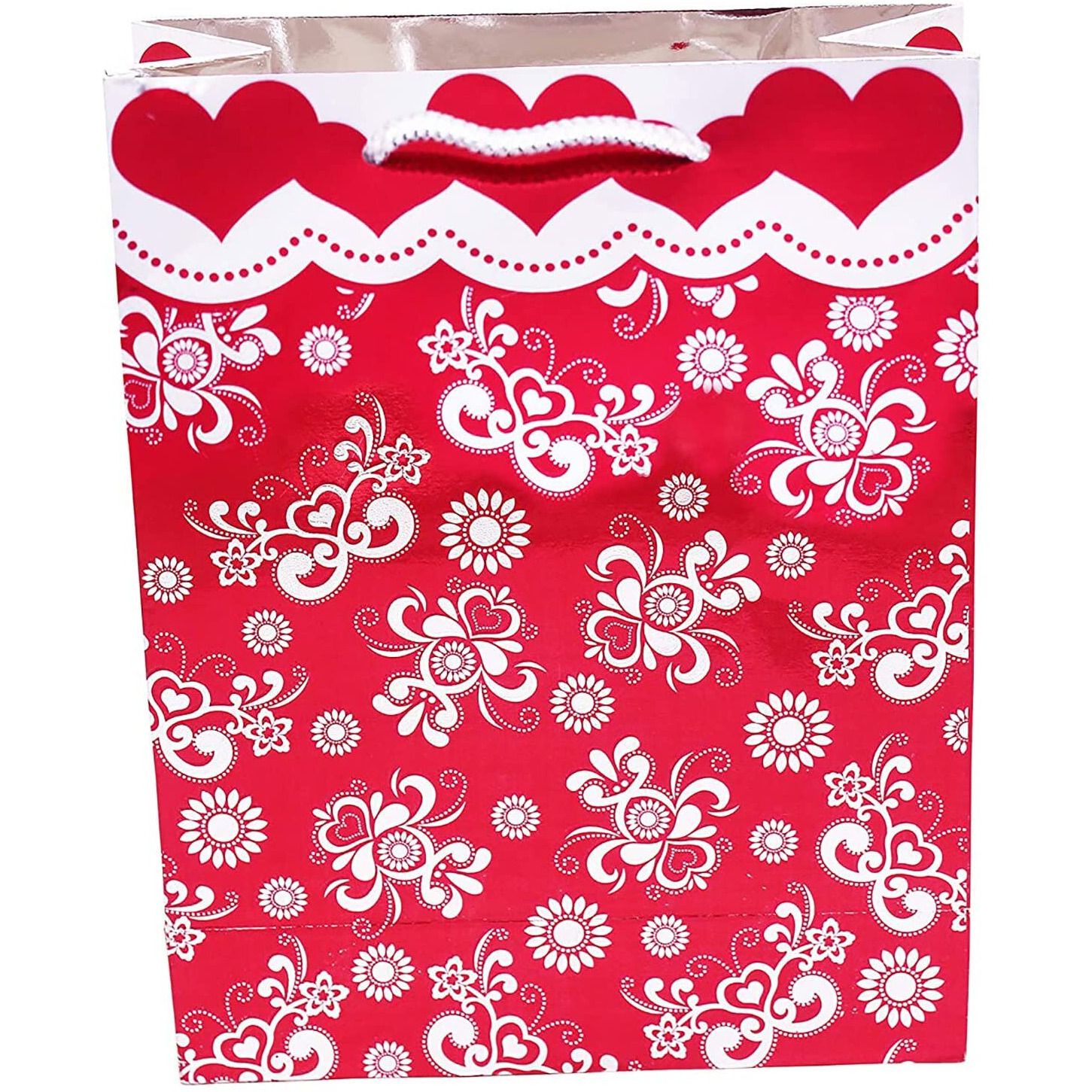 Ilife Gift Bags 20 * 8.6 * 26 Cm - 12 Pcs Paper Bags With Handles Bulk, Shopping Bags Retail Bags Paper Gift Bags (Maroon)