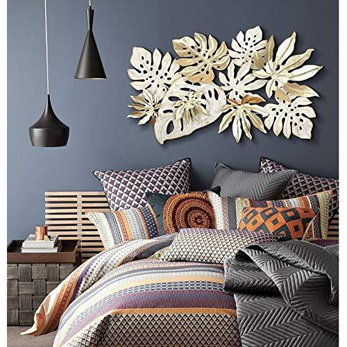 World Decor White Chinese Leaf Wall Decor (40 * 02 * 28 In)