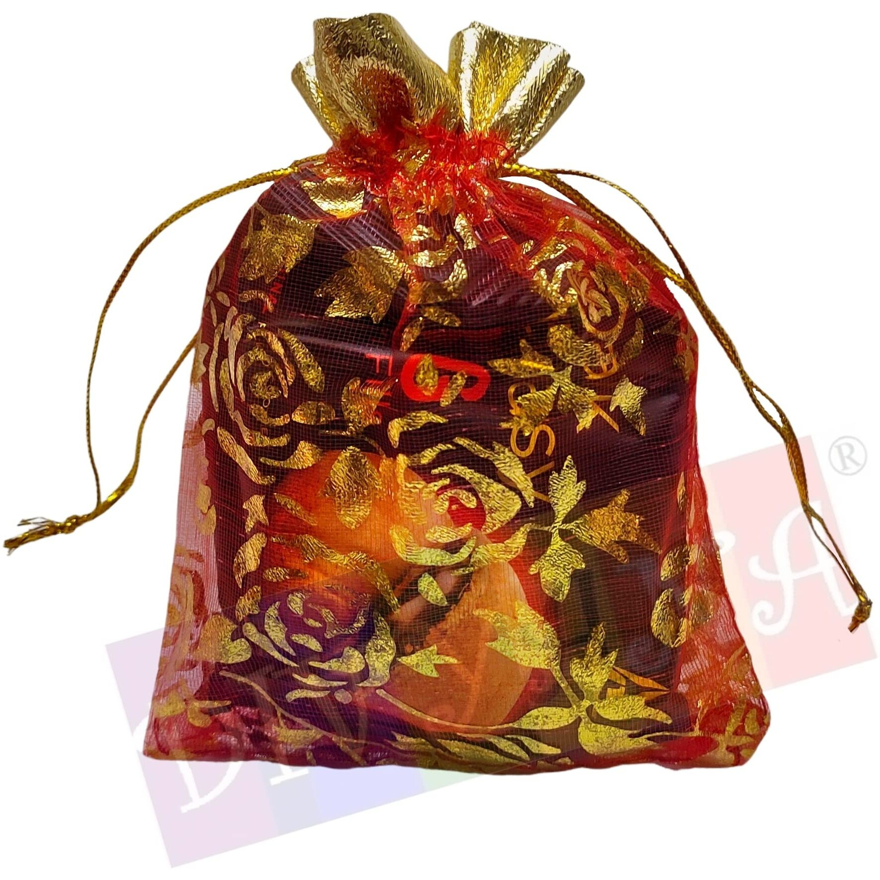 Divyana Multipurpose Party Favor Pouches/Bags, 4X5 Inch, Multicolour, Pack Of 30