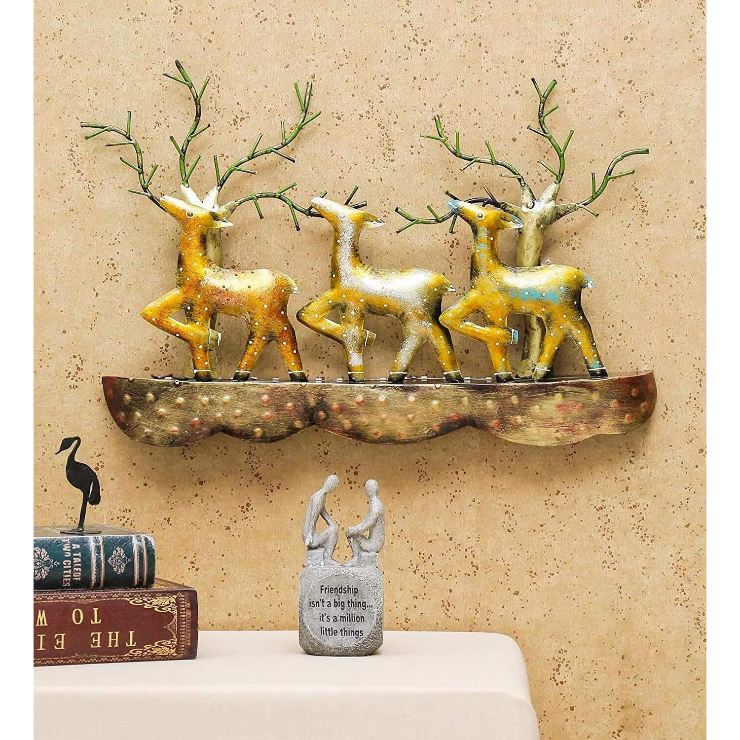 Decore Basket Multicolour Desert Animals Led Decorative Panel (21X6X15 In)