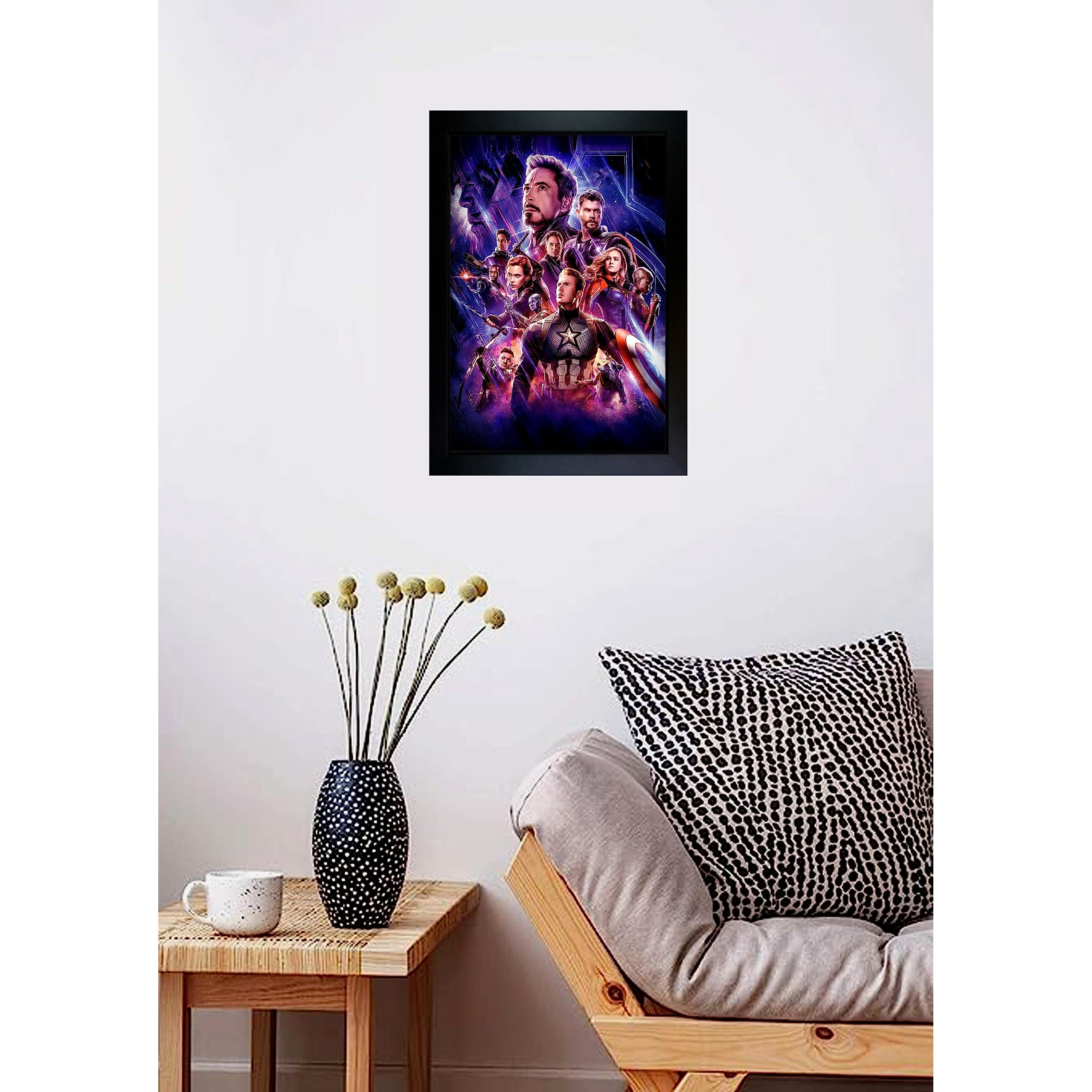 Frame Wala Avengers Endgame Stars Frame | Avengers Endgame Poster | Avengers Photo Frame (10 X 13.5 Inch)