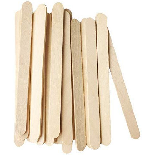 Vibhuti Crafts Natural Wooden Ice Cream Sticks/Popsicle Sticks  100 Pcs | Smooth Finish Wooden Sticks For Craft, Diy Art Projects, School Activities, Kids Crafting, Craft Work & House Building