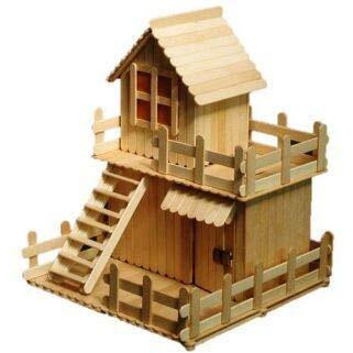 Vibhuti Crafts Natural Wooden Ice Cream Sticks/Popsicle Sticks  100 Pcs | Smooth Finish Wooden Sticks For Craft, Diy Art Projects, School Activities, Kids Crafting, Craft Work & House Building