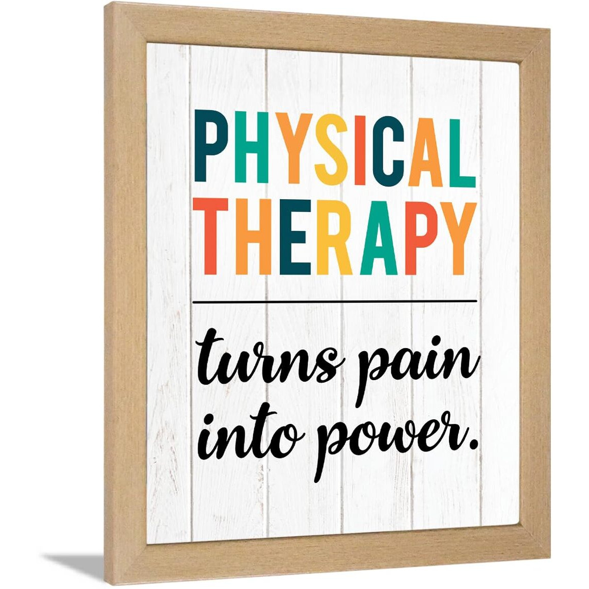 Chaka Chaundh - Physiotherapist Framed Quotes - Physical Therapy Framed Poster For Wall Decor - Physical Therapisits Posters For Decoration - 14 X 11 Inches