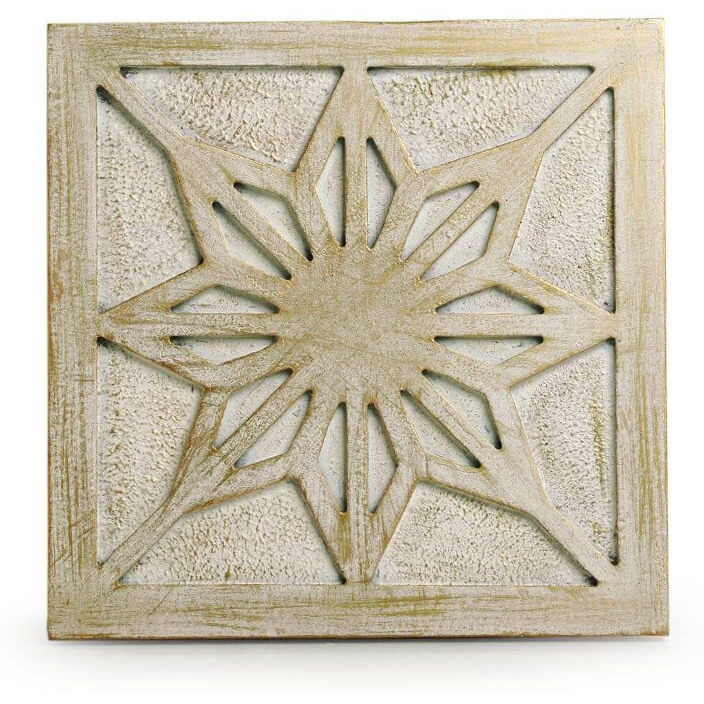 Exclusivelane Recycled Wooden Wall Dcor Hanging Items For Living Room | 'Blooming Wood' Handcrafted Wall Hangings For Home Decoration (12 Inch)