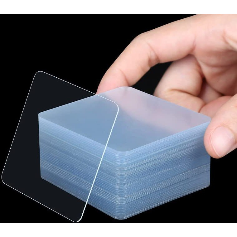 Abhsant Double Sided Tape Heavy Sticker Strong Waterproof Wall Indoor Outdoor Squares Mounting Nano Adhesive No Trace Gel Clear Industrial Removable Use For Bedroom Home Hotel Restaurants 10Pcs