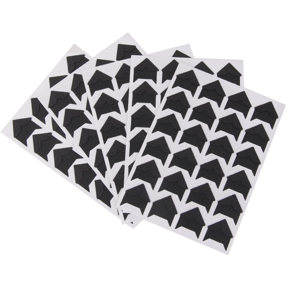 Heavy Driver 5 Sheet Diy Photo Album Scrapbook Corner Sticker Black