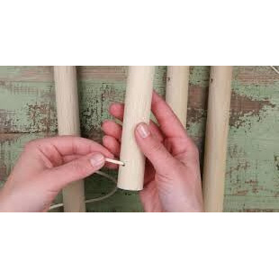 Bloomax 5 Pcs Dowel Rods  Sanded Finish, Round Craft Rods For Woodworking & Diy Projects (20Mm X 18 Inch)