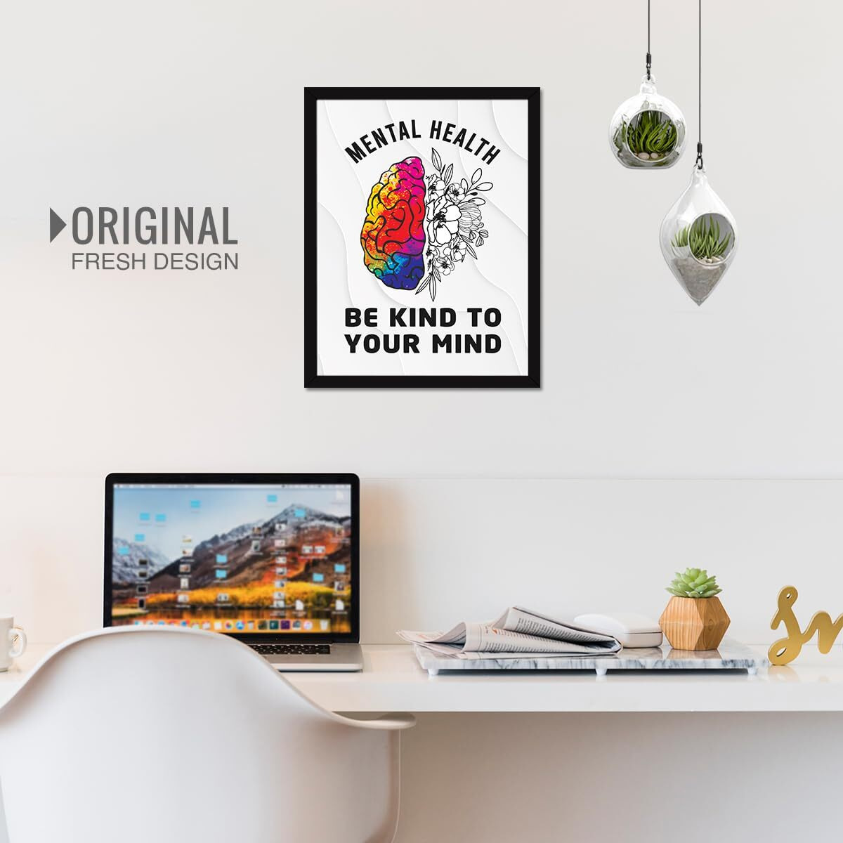 Chaka Chaundh - Psychology Quotes Wall Poster Decor Item - Mental Health Quotes Wall Poster Decor Item - (14 X 11 Inches)