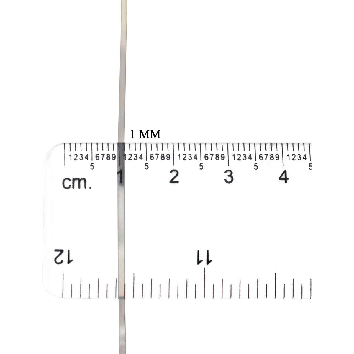 Embroiderymaterial Metallic Strip Mukaish Metal Thread For Craft And Embroidery 1 Roll (Pale Gold, 1Mm, 100 Mtrs)