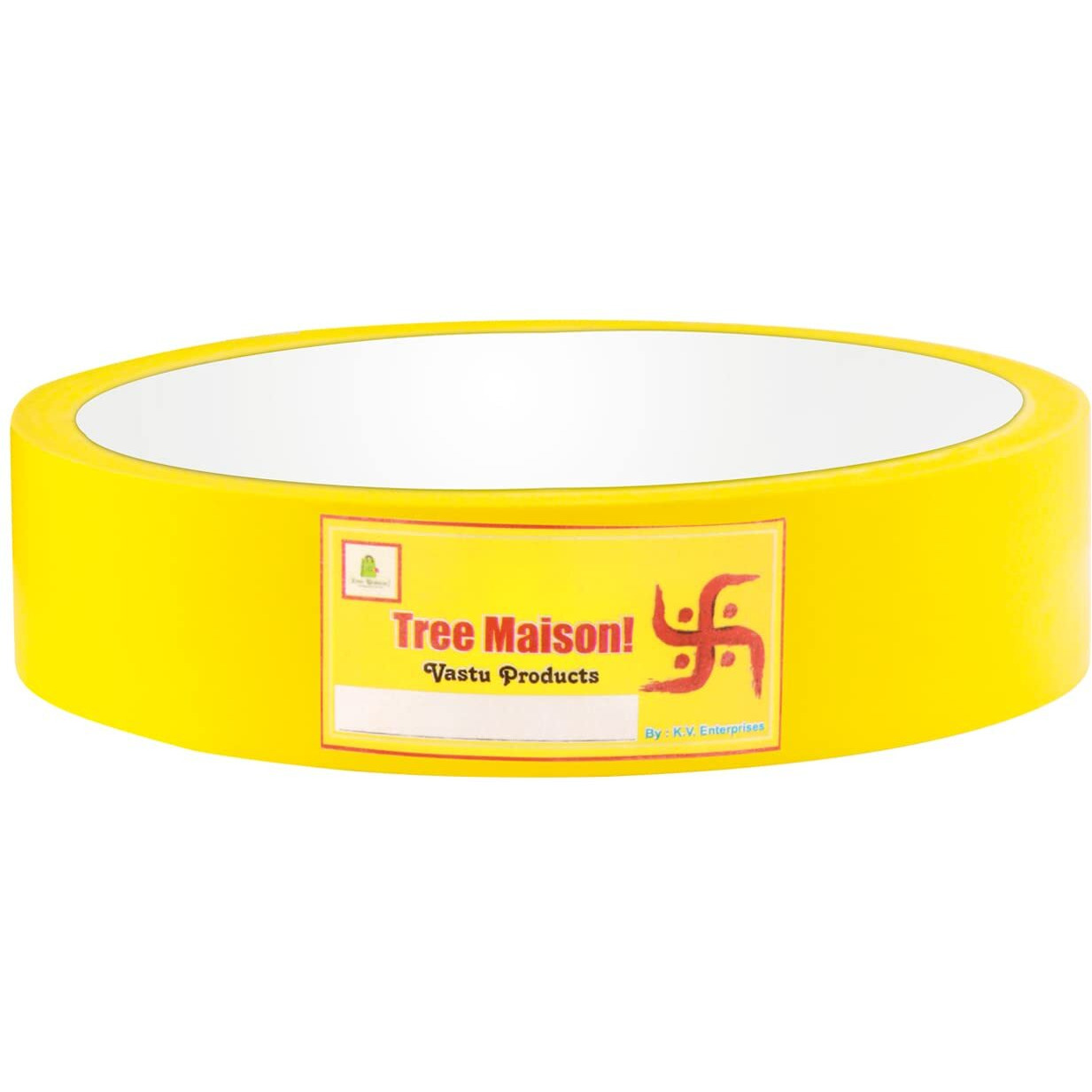 Treemaison Vastu Yellow Tape | Size - 1 Inch (24 Mm) Approx | Length- 20 Meter (Approx) | Vastu Tape Remedy For Toilet | Vastu Tape For Main Door Entrance | Tape Remedy | Pack Of 1