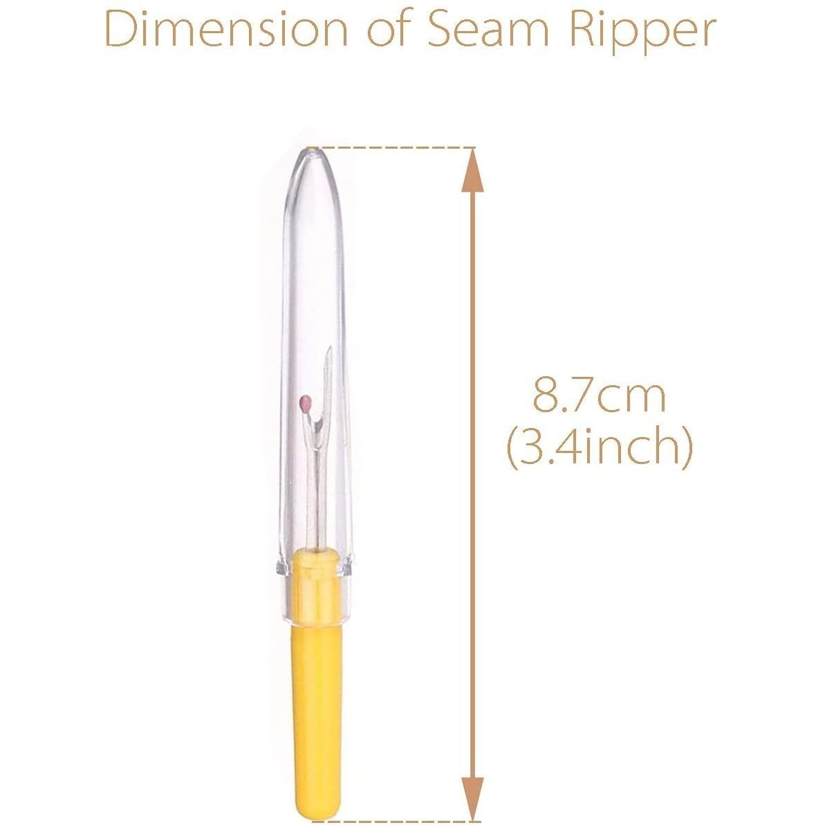Rianz Seam Ripper 4Pcs Stitch Eraser Thread Cutter Small Clothes Tag Remover Seam Rippers For Sewing Crafting Thread Removing (Multi Color)