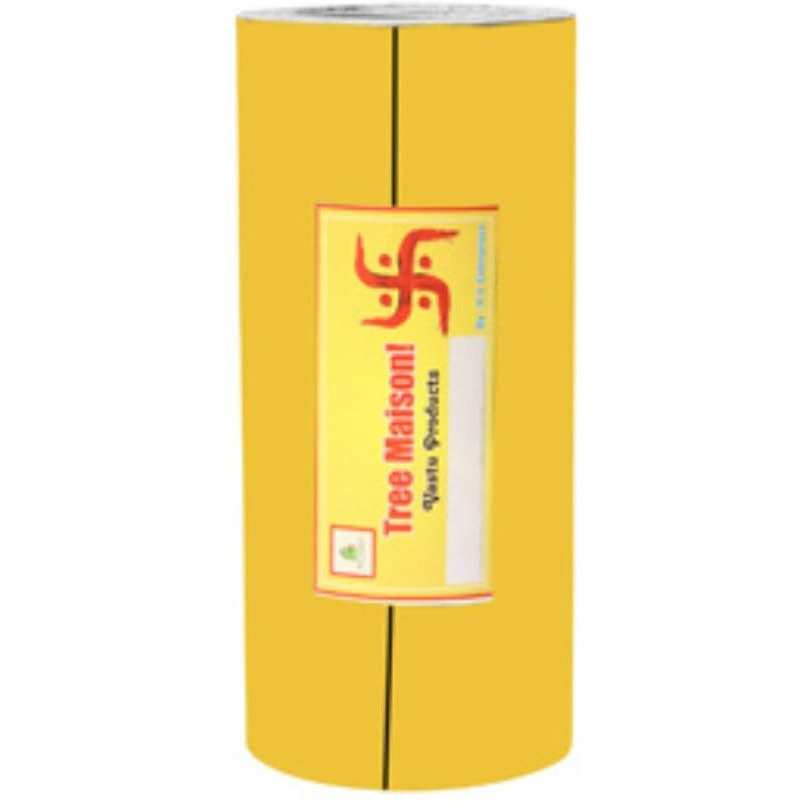Treemaison Vastu Yellow Tape |Size - 4 Inch | Length- 8 Feet (Approx) | Vastu Remedy For Toilet | Main Door Entrance | Tape Remedy | Vastu Tape | Pack Of 1