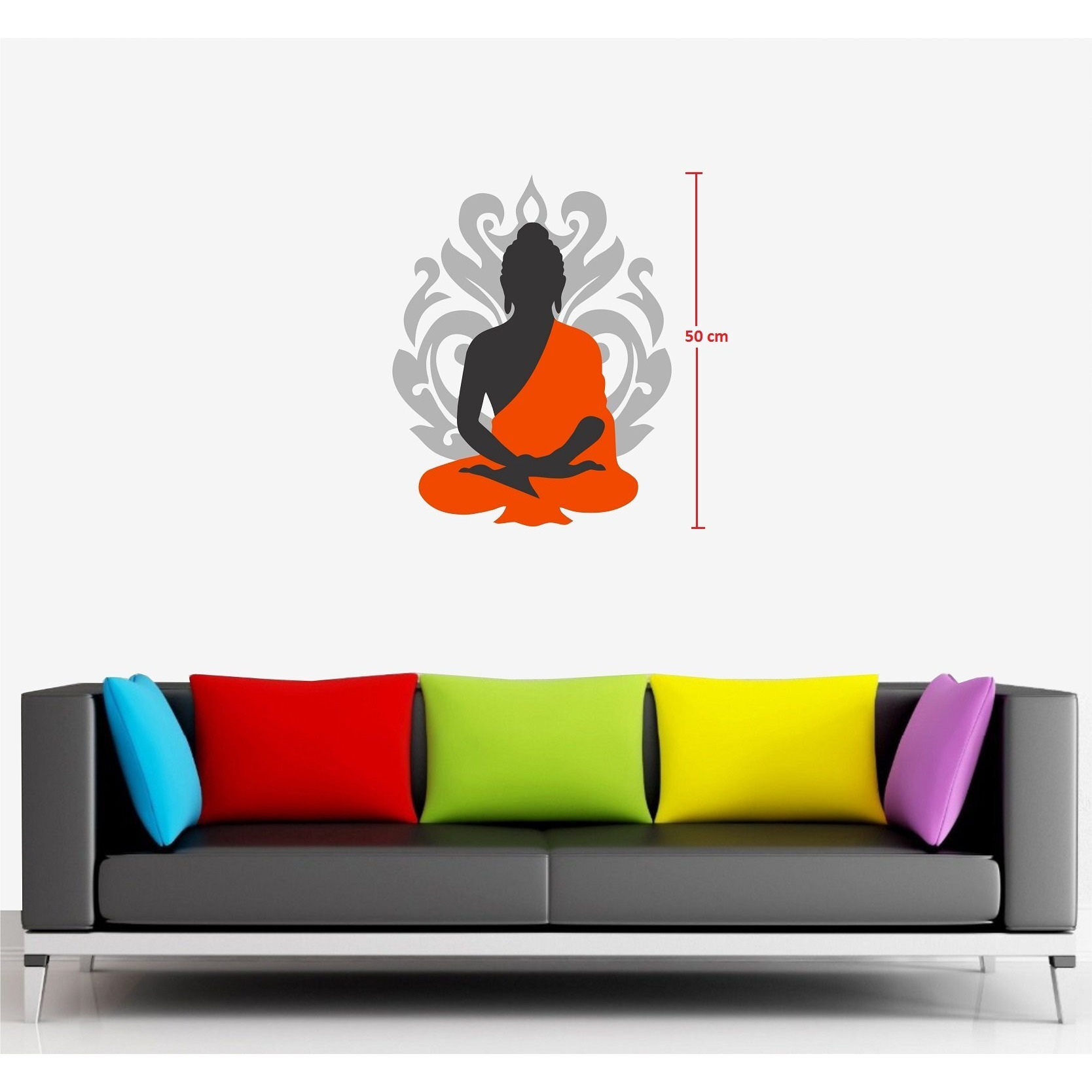 Asmi Collections Wall Stickers Beautiful God Buddha
