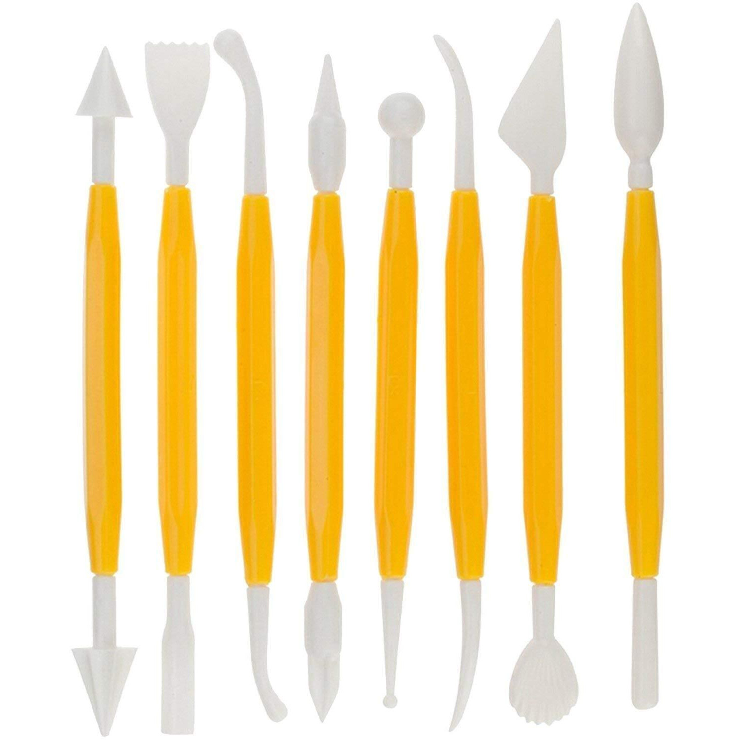 Worison 8 Pcs Plastic Clay Tools Set For Clay Shaping, Pottery, Cake Decorations, Polymer Clay Etc