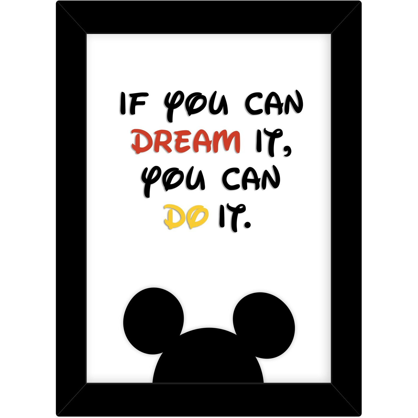 Tied Ribbons Inspirational Quotes Wall Frames Motivational Quotes Posters With Frames For Home Office Dcor Kids Room Girls Living Room Bedroom Study Room Classro Gift Items