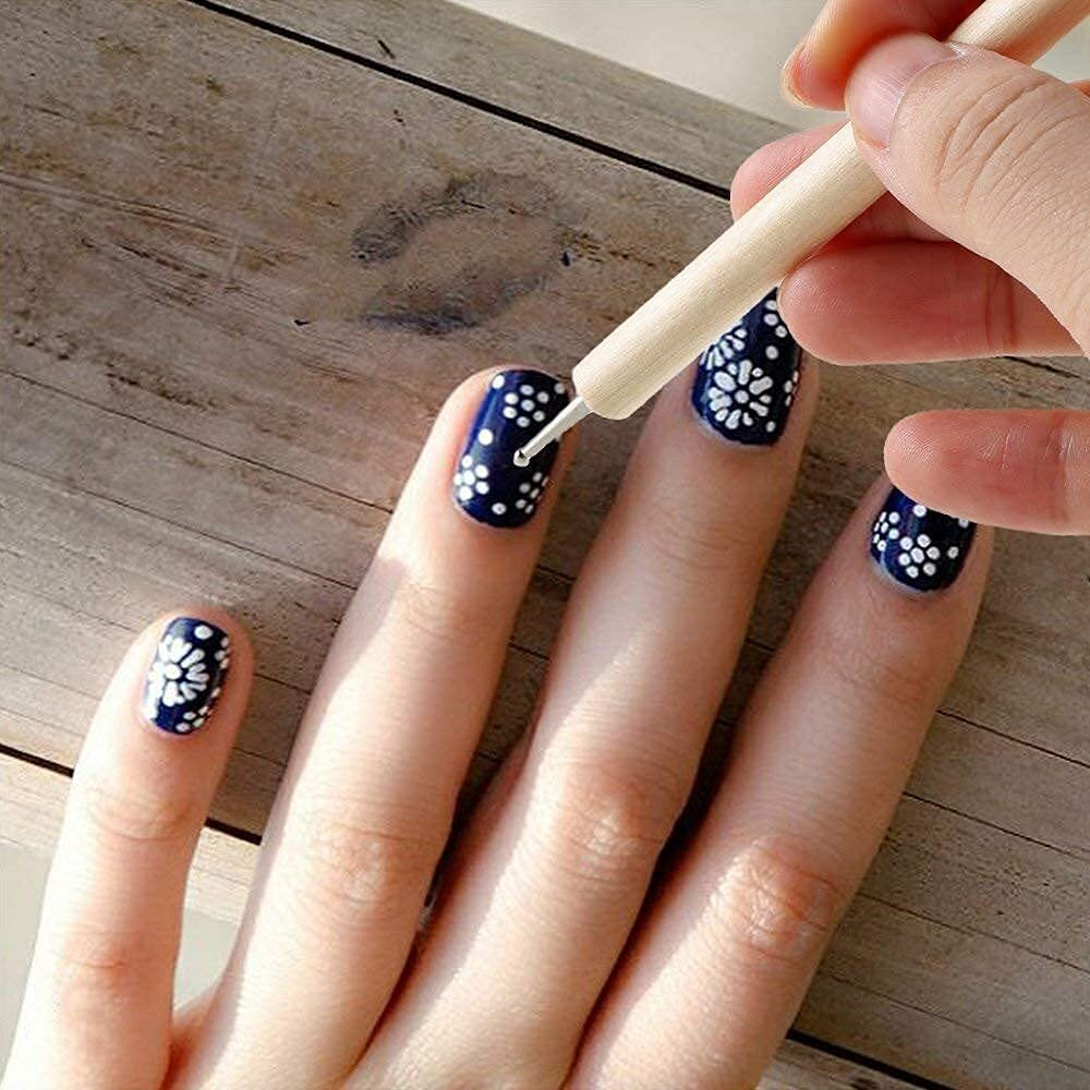 Amigozz Polymer Pottery Clay Sculpting Modelling Sit Ball Stylus Nail Art Dotting Tools Rubber-14Pcs