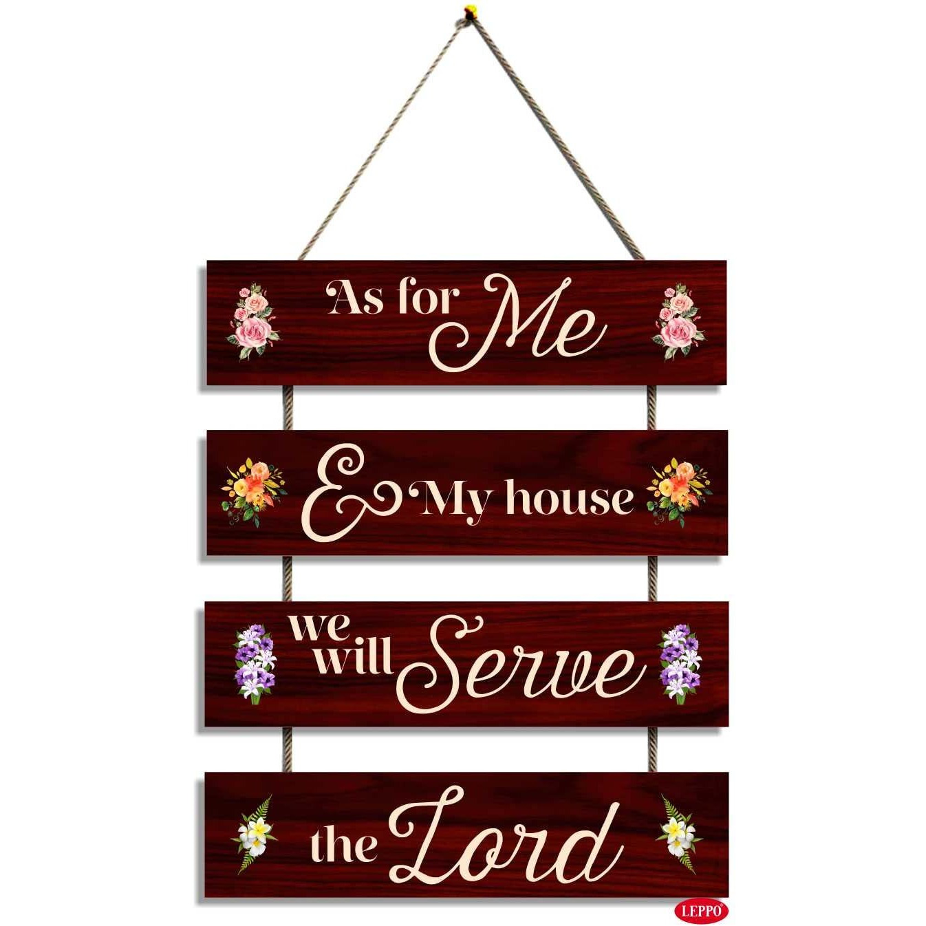 Leppo Decorative Wall Hanging Decoration Item For Kitchen | Kitchen Quotes Items | Wall Art For Kitchen | Wooden Wall Hanger For Home Decor Items (10.5 X 15 Inch)