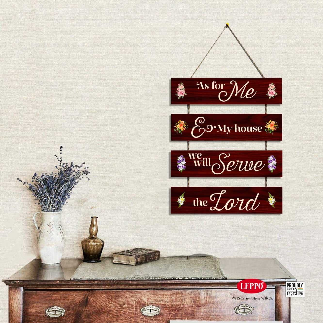 Leppo Decorative Wall Hanging Decoration Item For Kitchen | Kitchen Quotes Items | Wall Art For Kitchen | Wooden Wall Hanger For Home Decor Items (10.5 X 15 Inch)