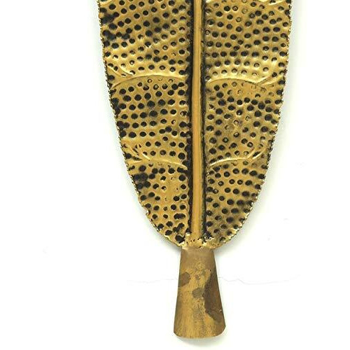 World Decor World Dcor Designer Golden Leaf, Hem Leaf Easy Handling,For Home,Living Room, Hotel, Cafe, Etc. Set Of 2