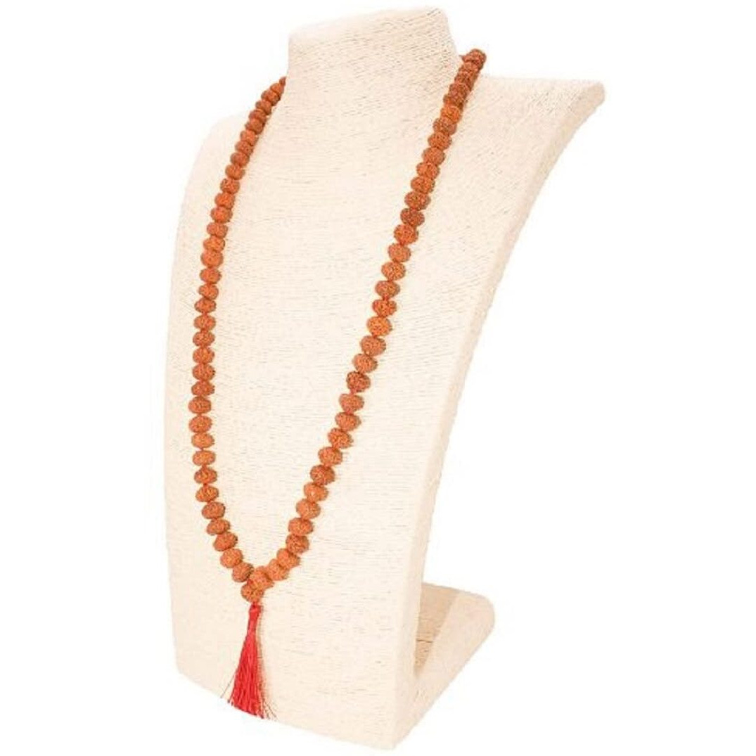 Nav Durga Mala 9 Mukhi Rudraksha Mala (108+1 Beads) Lab Certified (For Wearing  Medium Size)