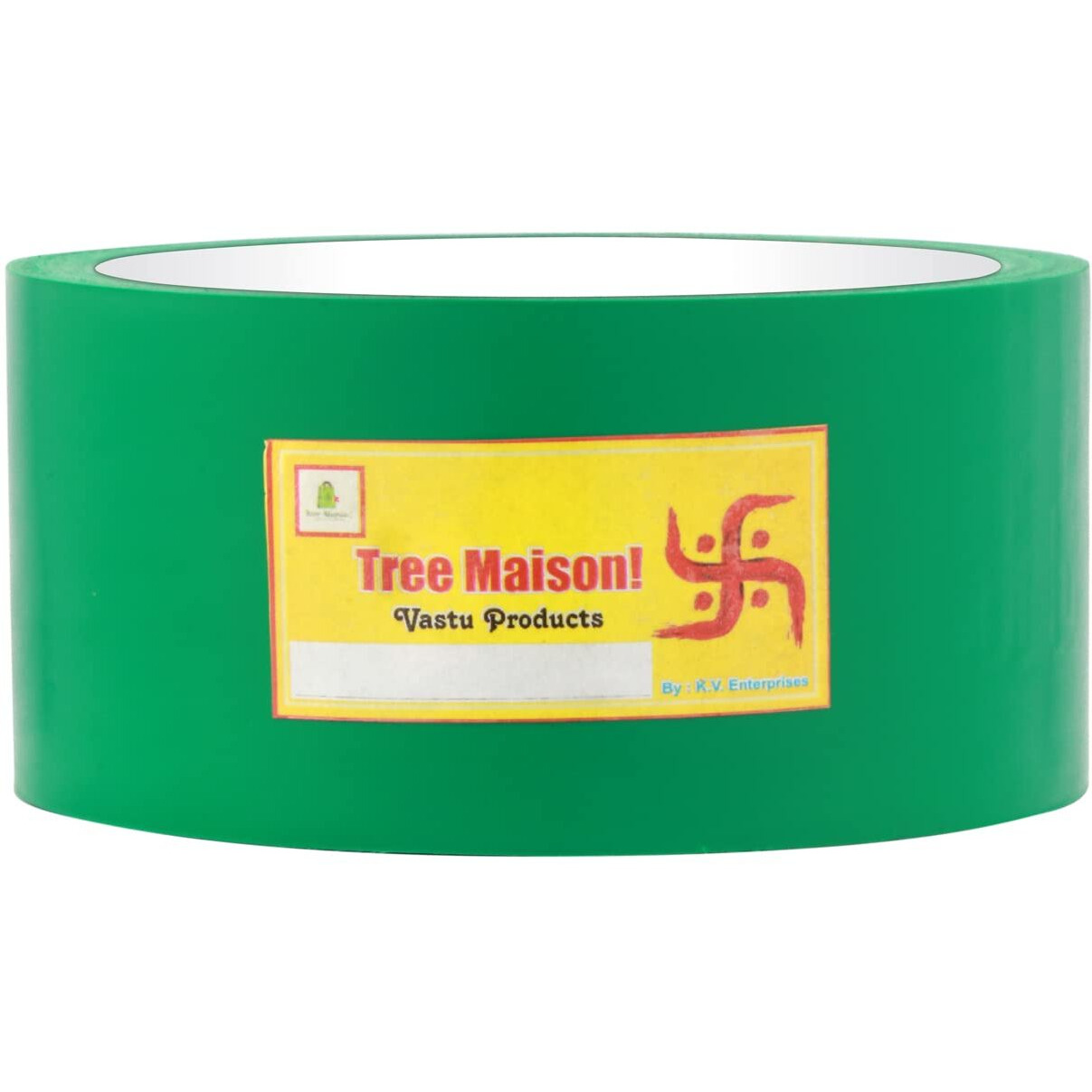 Tree Maison Coronating Homes Vastu Green Tape |Size - 2 Inch | Length- 20 Meter (Approx) | Vastu Tape Remedy For Toilet | Vastu Tape For Main Door Entrance | Pack Of 1