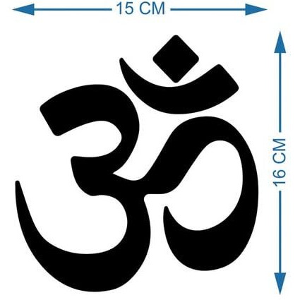 Vah- Kya Bat Hai  Om Golden, Mirror Stickers For Wall, Acrylic Mirror Wall Decor Sticker, Wall Mirror Stickers, Acrylic Stickers, Wall Stickers For Hall Room, Bed Room, Kitchen (Pack Of 1)