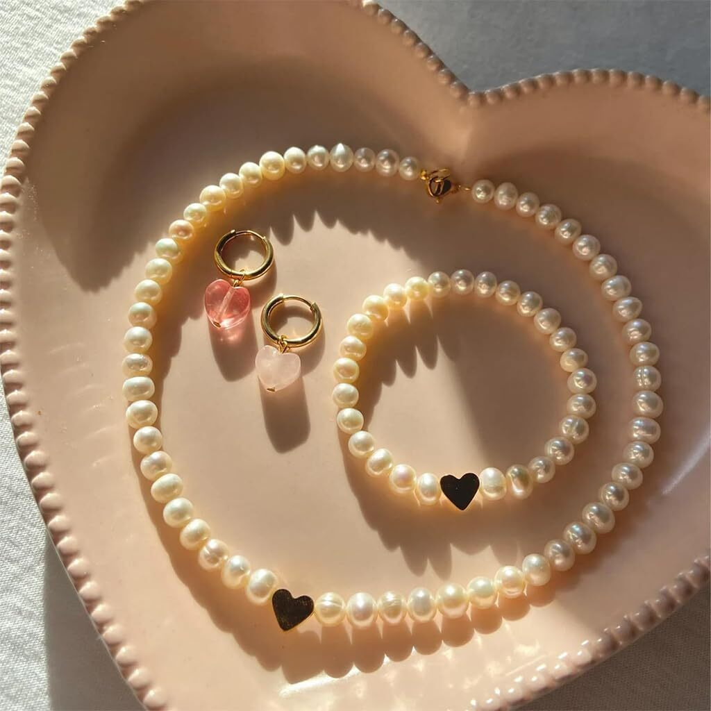 Sannidhi 720Pcs Pearls Beads For Jewellery Making Kit, Pearl Beads For Bracelet Making, Assorted Sizes Pearl Round Beads Set Spacer Charms Golden Beads With Tools For Diy Crafts, Earrings, Necklace