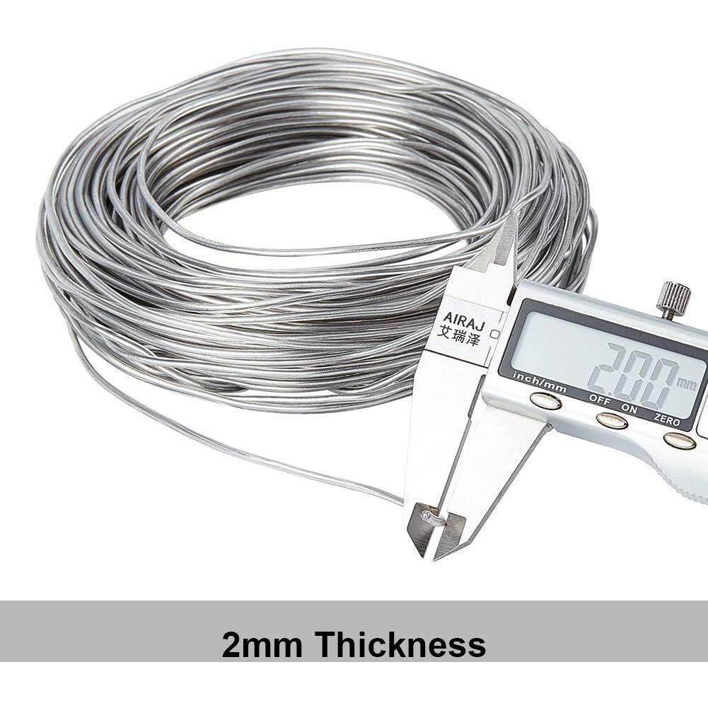 Beadsnfashion Aluminium Wire, Art And Craft Colourful Plated Wire For Jewellery Making, Flower Decoration And Floral Arrangement 3 Pcs Combo, Size 2 Mm